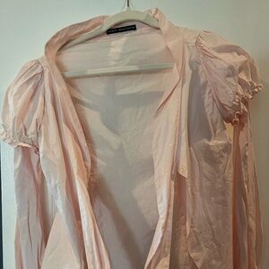 vintage designer Percy Irausquin light pink detailed blouse European size 36